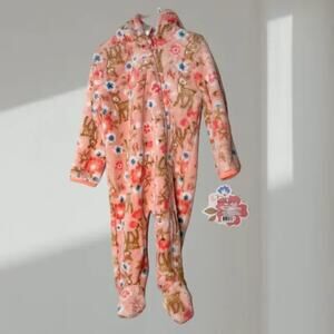 Little Beginnings Hooded Fleece Footed Sleeper (6–9 Months)